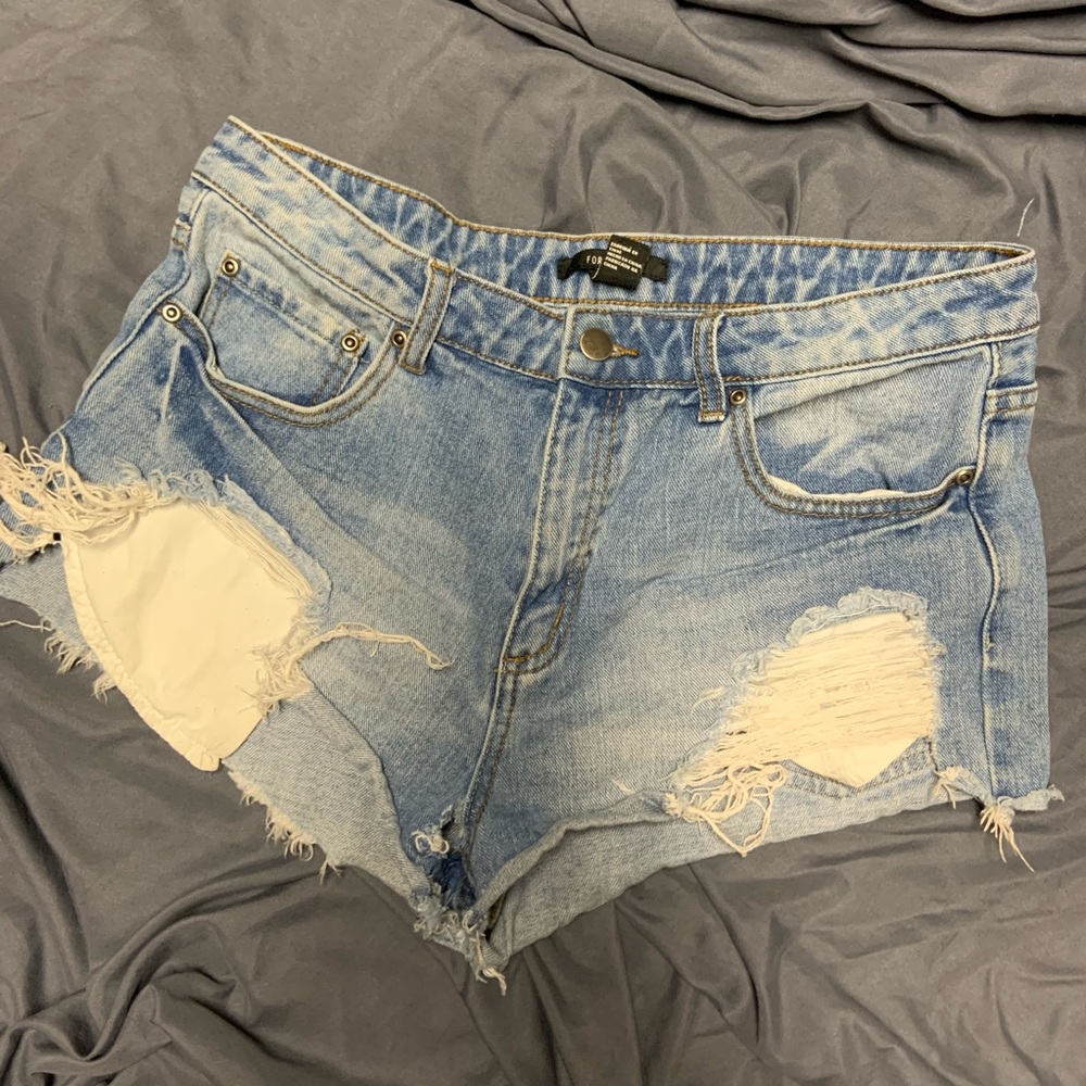 Denim shorts